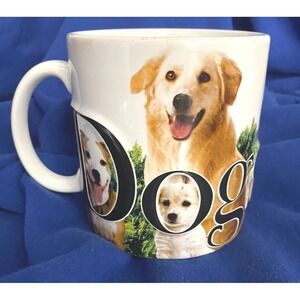 Americaware Dogs Rule Coffee‎ Mug 2007 Multi Breed Golden Retriever Pug Yorkie